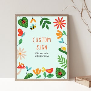 Insect Birthday Sign, Bugs Party Favor Sign, Insect Party Sign, Insect Party Decor, Insect Party Food Sign, Insect Favor Sign, Bug Party D37