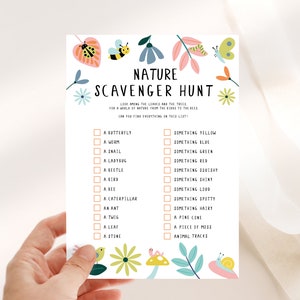 Outdoor Learning Activity Outdoor Scavenger Hunt Nature Scavenger Hunt Printable Outdoor Party Activity Printable Scavenger Hunt Game D37