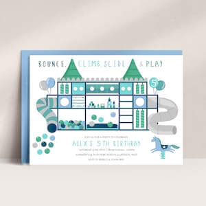 Bounce Jungle Gym Invitation Soft Play Invitation Birthday Invitation Jungle Gym Party Play Party Invitation Indoor Playground Invite, D45