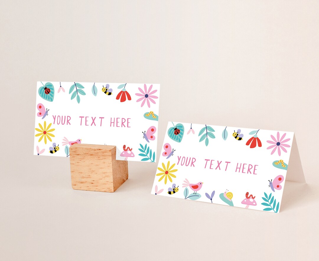 Insect Name Tags Bug Party Food Tent Card Insect Table - Etsy