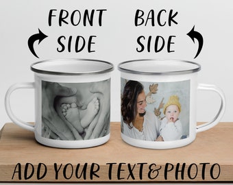 Photo Enamel Mug Etsy