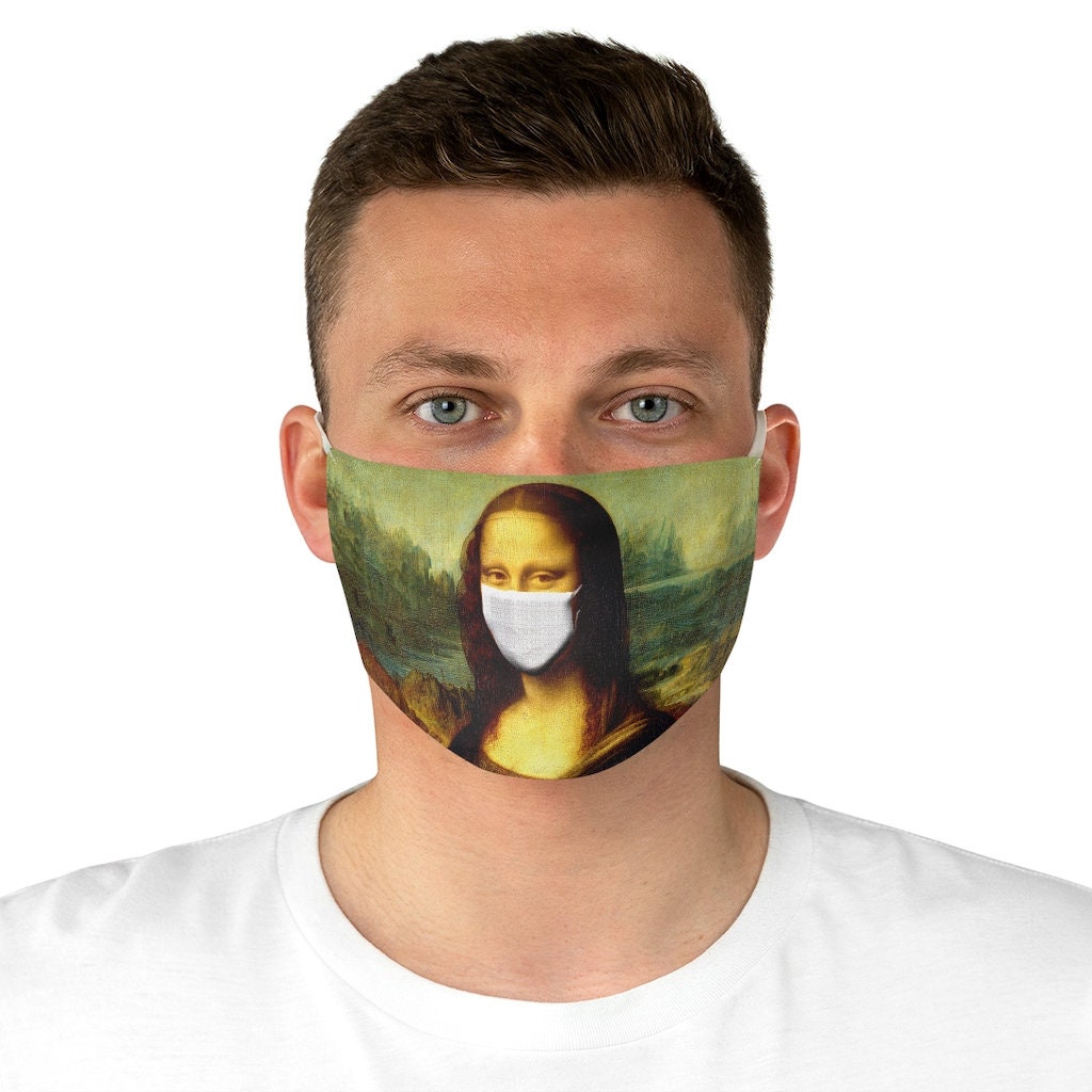 Mona Lisa Face Mask Mona Lisa Mask Renaissance Art Mask Art Etsy