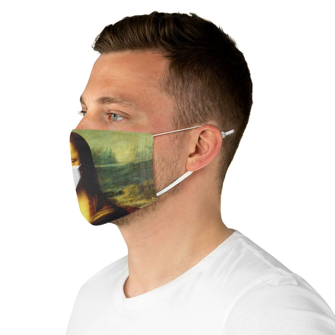 Mona Lisa Face Mask Mona Lisa Mask Renaissance Art Mask Art Etsy