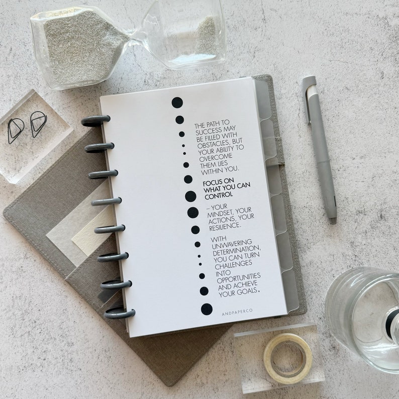 May include: A white page with black text and bullet points. The text reads "The path to success may be filled with obstacles, but your ability to overcome them lies within you. Focus on what you can control - your mindset, your actions, your resilience. With unwavering determination, you can turn challenges into opportunities and achieve your goals. Andpaperco."