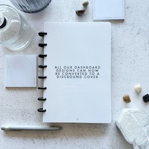 Discbound planner and notebook cover || erin condren cover, happy planner cover, disc bound cover, journal cover, planner accessories