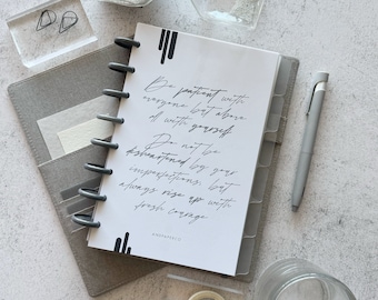 PLANNER DASHBOARDS, PREMIUM Acetate inserts in a variety of paper & sizes for your 6-rings and discbound agendas. Come explore!