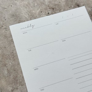 Weekly Printable Planner Inserts in True A6 Used for Weekly Goal ...