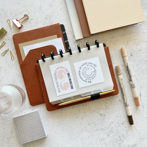 Minimalist journaling planner cards vision board inspirational quotes motivational pocket planner task cards gift for student teacher