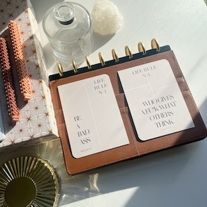Journaling Cards || planner cards, vision board cards, inspirational quotes, pocket planner cards, level up your agenda!