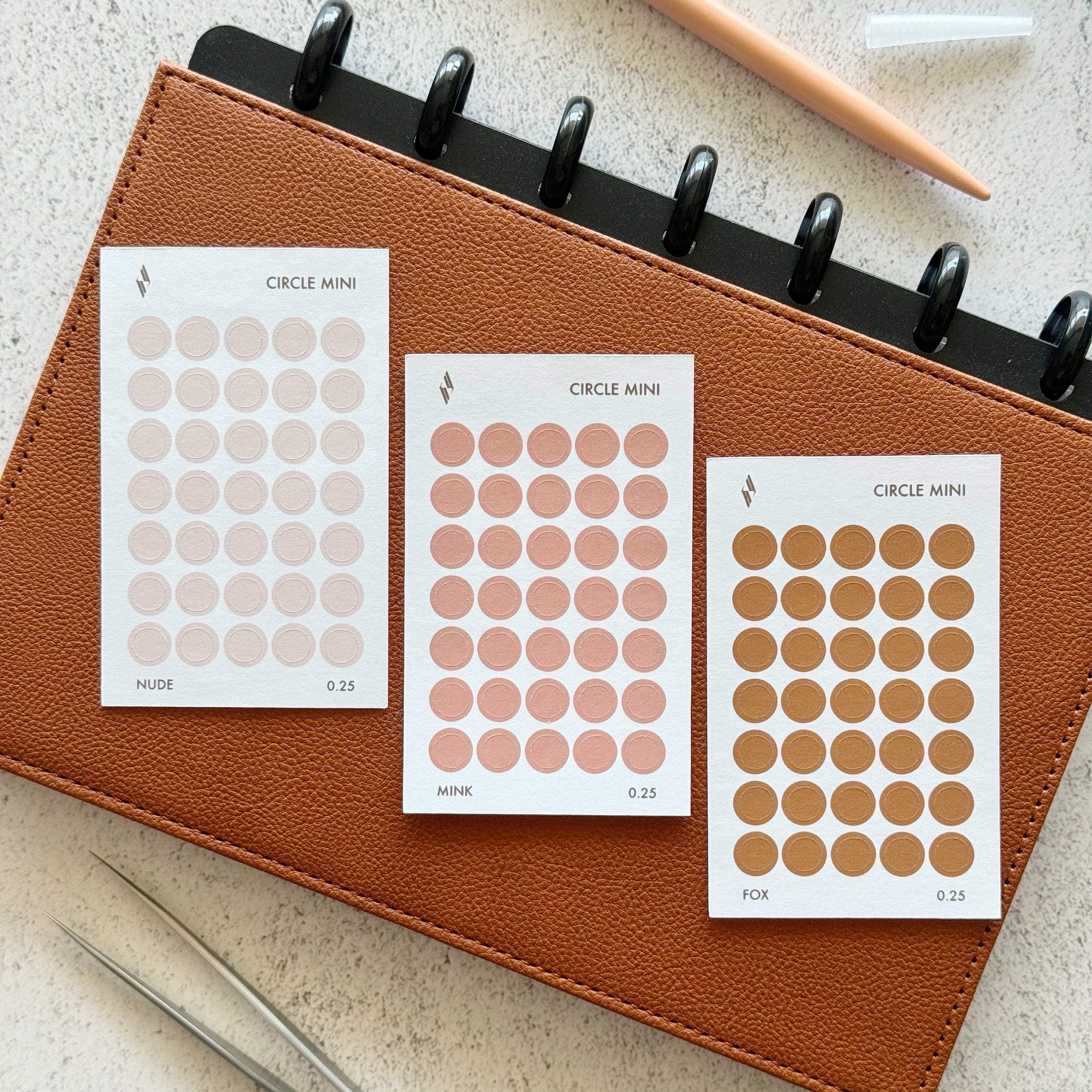 Decorative Planner Sticker CIRCLE Minimalist Transparent Sticker Matte ...
