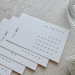 2025 Minimal Journaling Cards 12-month planner cards calendar set vision board cards inspirational quotes pocket planner cards gift for her