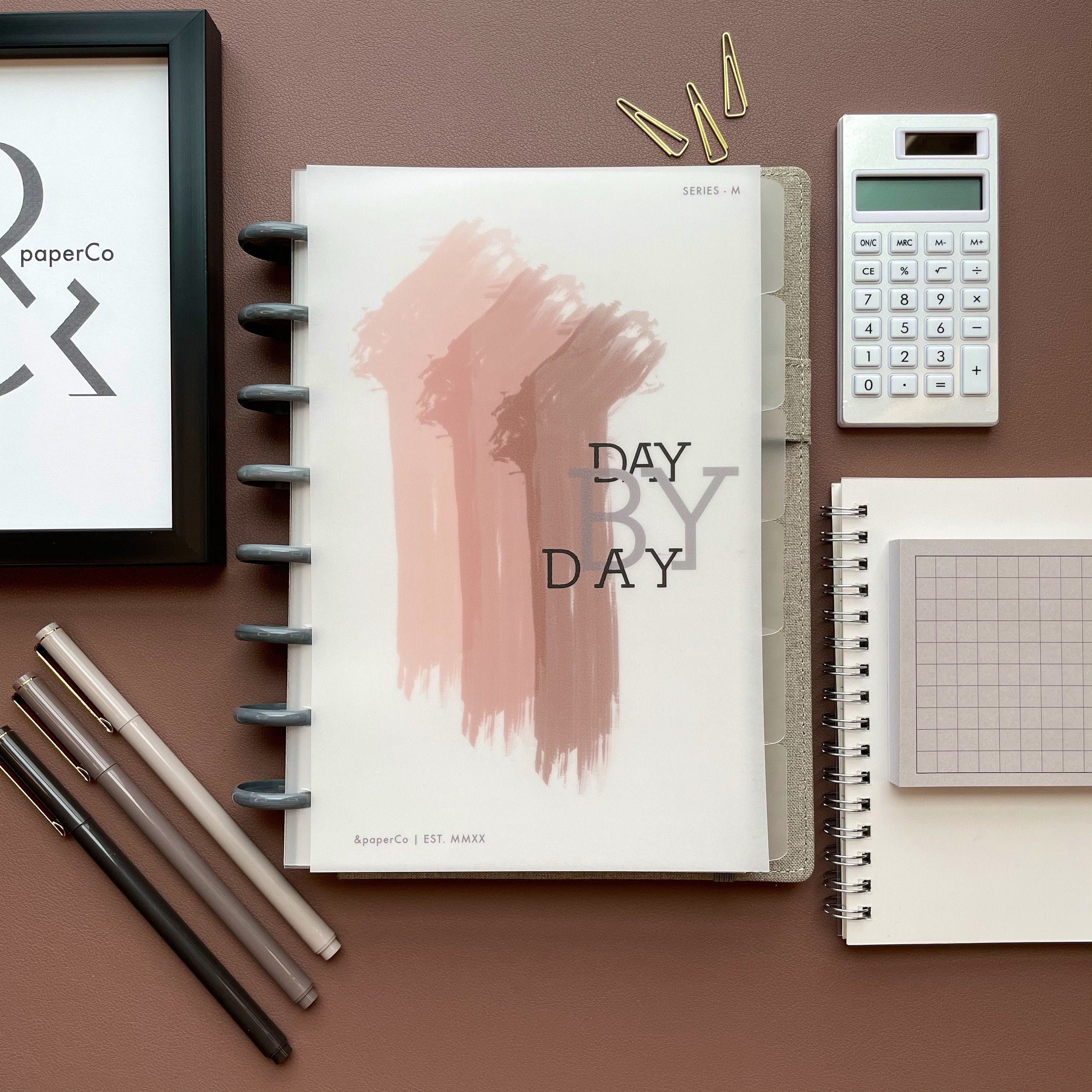 Vellum MINIMALIST PLANNER DASHBOARD Custom Planner Inserts Etsy