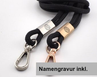 Personalisierbares Schlüsselband in 4 Varianten mit Karabiner, Hand Made FOR YOU & FRIENDS