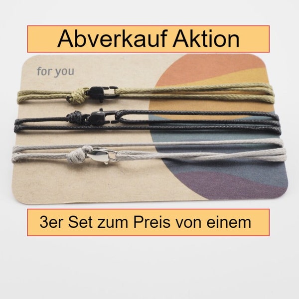 Surfer Armband mit Karabiner, Wickelarmband, Fußband, , anpassbar,  handmade FOR YOU & FRIENDS