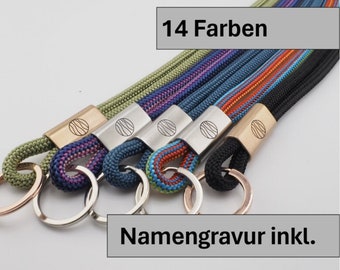 Lanyard, lanyard, key ring in 14 variants made of very robust ribbon, hand made FOR YOU & FRIENDS