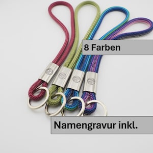 Schlüsselband, Schlüsselanhänger in 8 Farben aus sehr robustem Band, Handmade FOR YOU & FRIENDS Bild 1