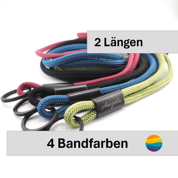 personal. Schlüsselband, Lanyard, Schlüsselanhänger mit Namengravur, Hand Made FOR YOU&FRIENDS