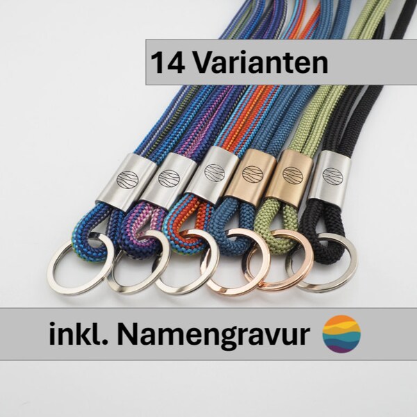 Lanyard, Schlüsselband, Schlüsselanhänger in 14 Varianten aus sehr robustem Band, Hand Made FOR YOU & FRIENDS