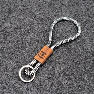 Personalisierbarer Schlüsselanhänger, Lanyard, auf Wunsch mit individueller Gravur, tolles Geschenk, Hand Made for YOU&FRIENDS Bild 8