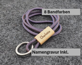 Kinder Schlüsselband mit Namensgravur auf Wunsch, Hand Made for YOU & FRIENDS