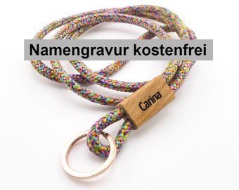 Schlüsselband mit Namengravur für Kinder und Erwachsene, Hand Made for YOU & FRIENDS