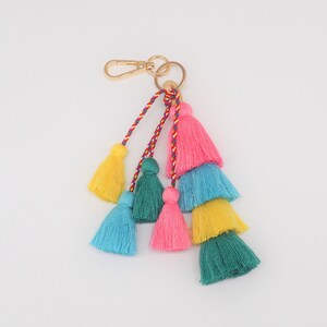 Boho Schlüsselanhänger, Quaste, Tassel, Ibiza Style, 5 Varianten, handmade FOR YOU & FRIENDS quaste #5