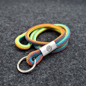 Lanyard, Schlüsselband, Schlüsselanhänger in 14 Varianten aus sehr robustem Band, Hand Made FOR YOU & FRIENDS Rainbow