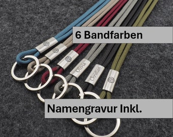 Schlüsselband mit kostenfreier Namengravur auf Wunsch, Hand Made for YOU & FRIENDS