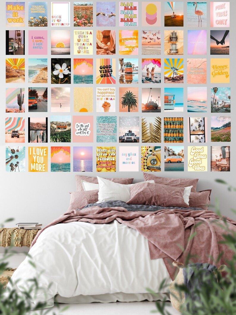 Collage Kit VSCO 100 pcs 8.5X11 DIGITAL Wall Collage Kit | Etsy