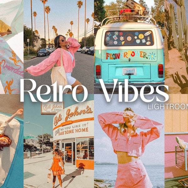 10 RETRO Presets Lightroom Mobile, Instagram Preset, Lightroom Presets, Vintage Preset, Analog Preset, Polaroid Preset, 70s Preset