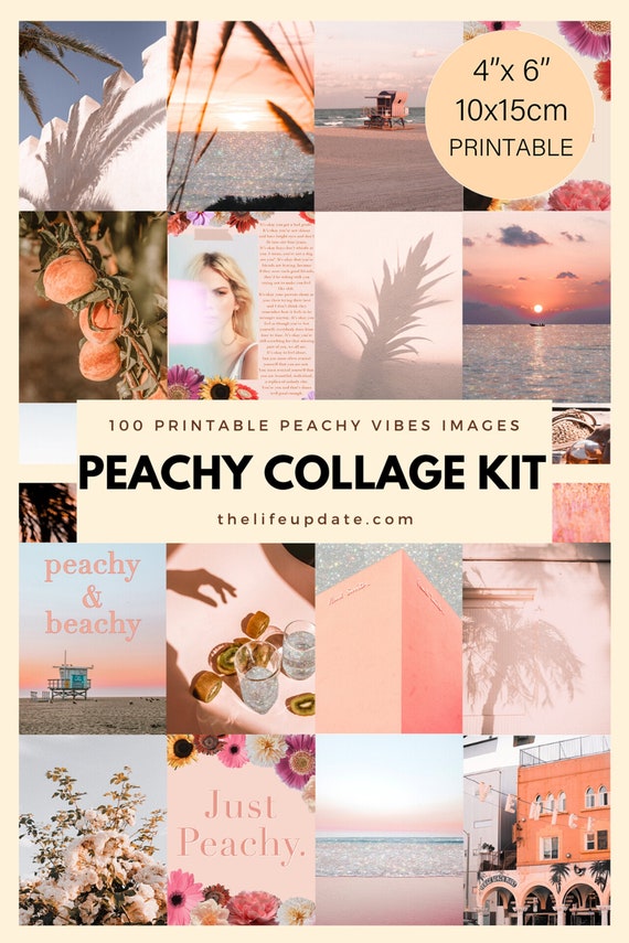 Collage Kit Pink Wall Collage Kit Pink Photo Collage Wall Etsy