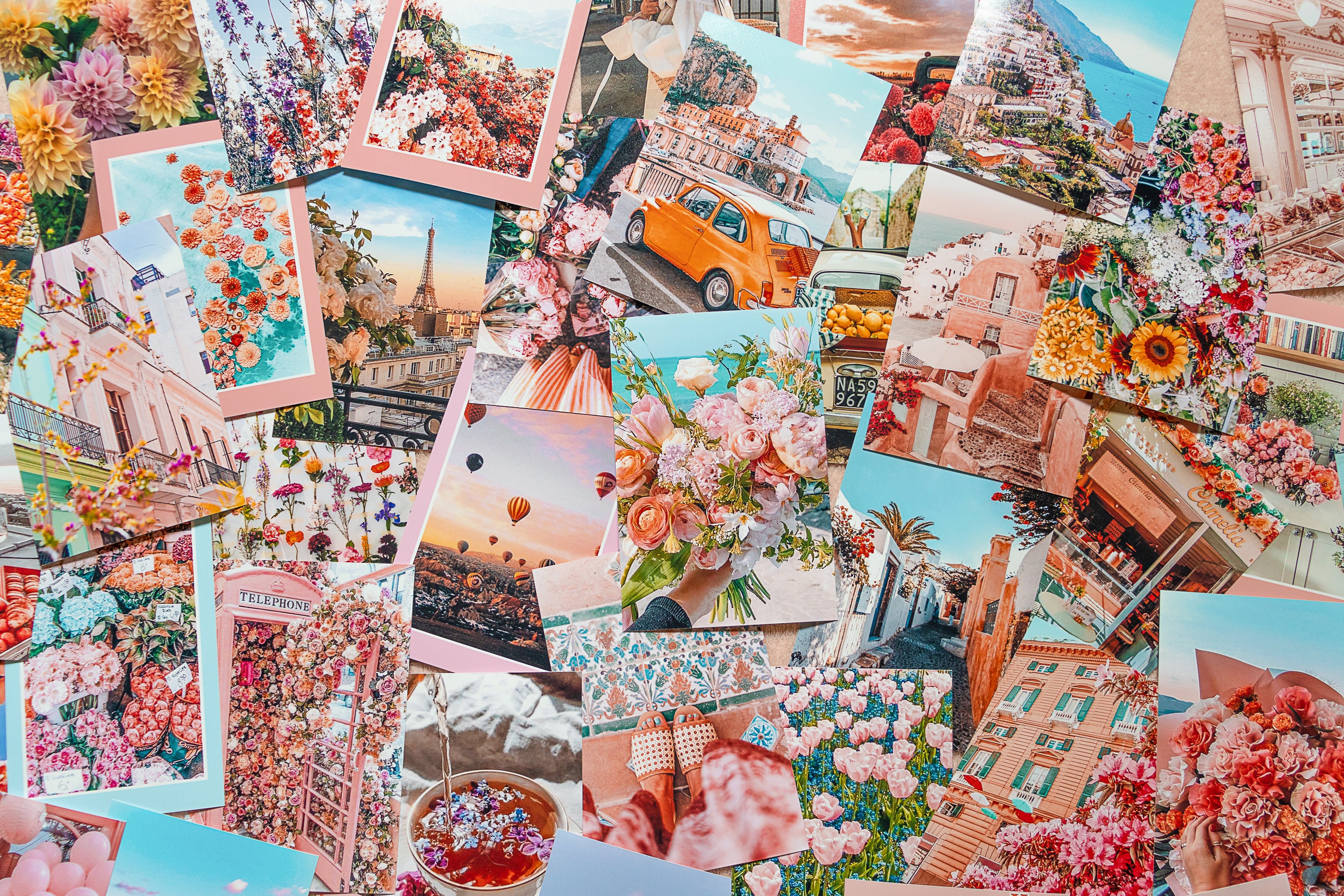 Blooming Flowers Collage Kit Aesthetic Prints Prints for Etsy