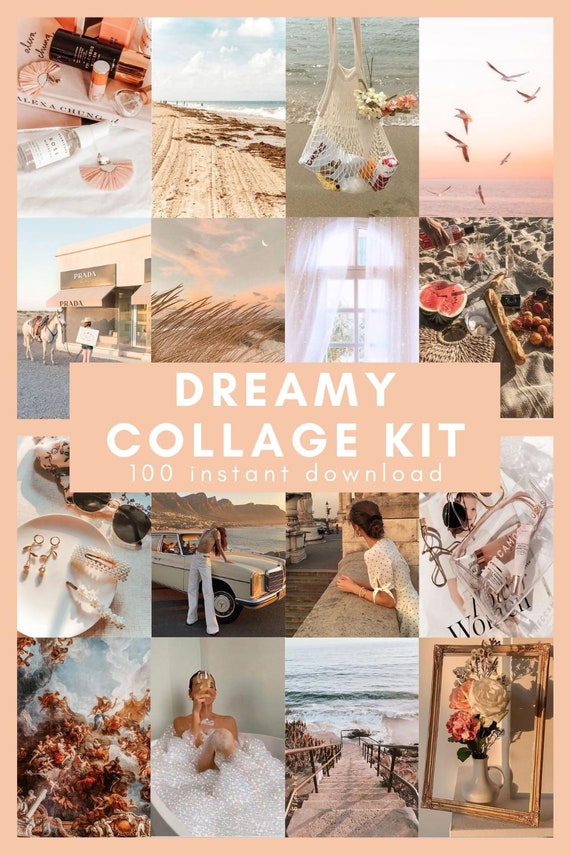 Boujee Collage Kit Digital 100 Pc Collage Kit Aesthetic Etsy