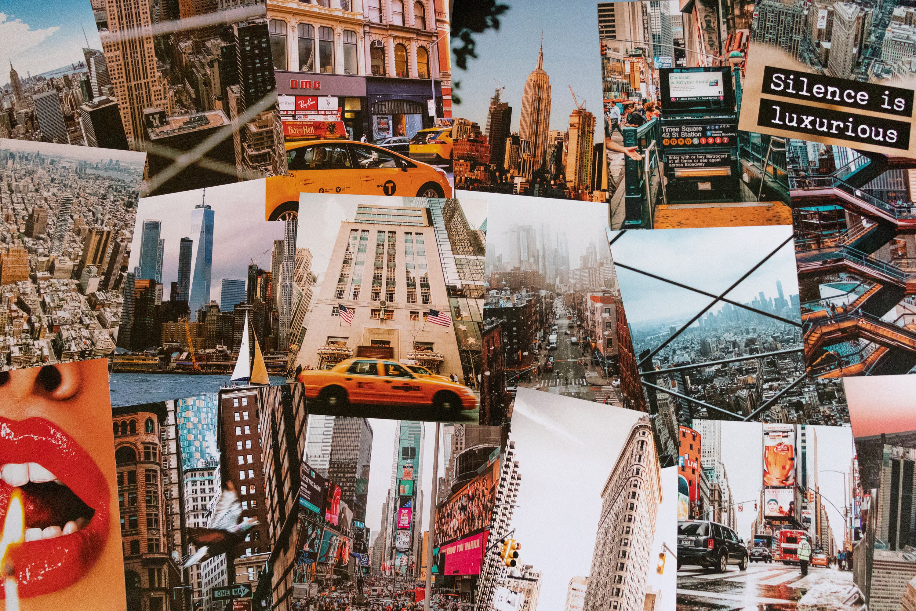 New York City Collage Kit Wall Pic Collage Aesthetic Prints Etsy