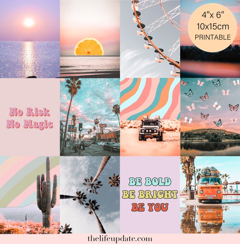 VSCO Wall Collage Kit 100 pcs VSCO Girl Wall Collage VSCO Etsy