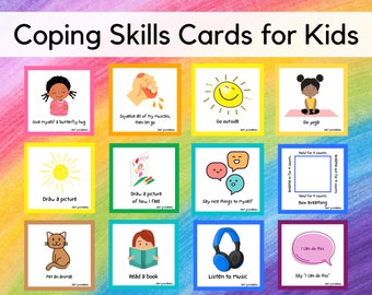 Kids Coping Skills Cards | Mental Health