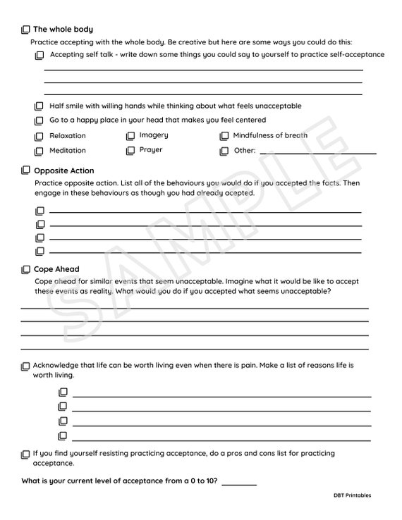 Radical Acceptance Worksheet - Etsy Israel Radical Acceptance Worksheet - Etsy Israel