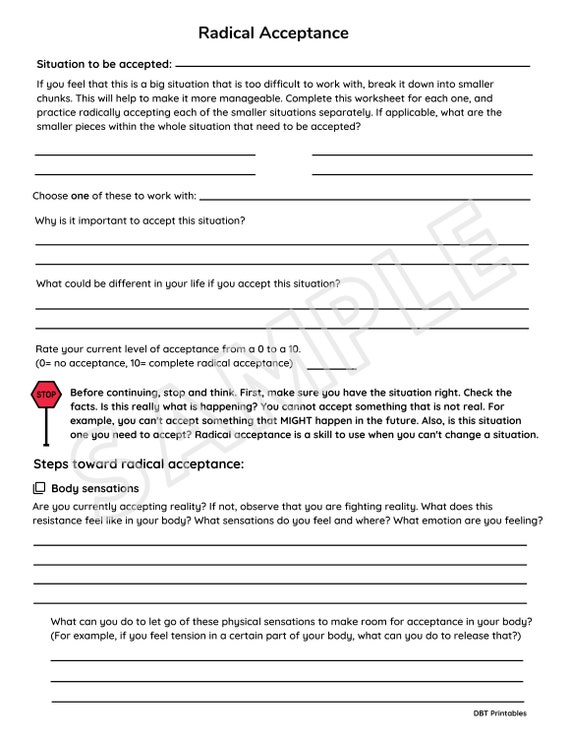 Radical Acceptance Worksheet - Etsy radical-acceptance-worksheet-etsy