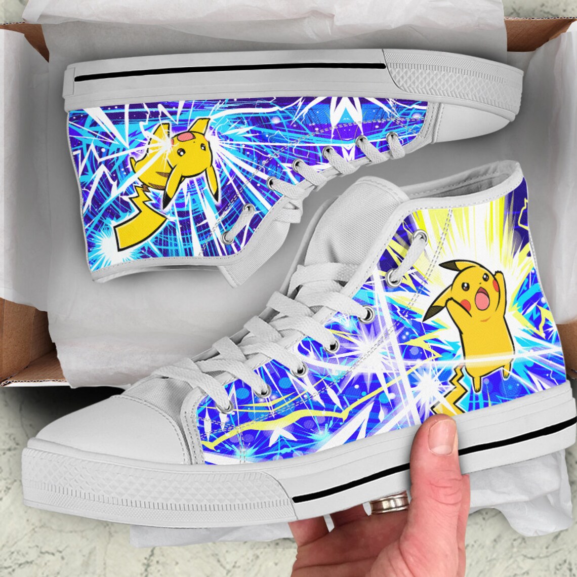 Pikachu Custom Shoes Pokemon Hightop Movie Shoes Anime Etsy Pikachu Custom Shoes Pokemon Hightop Movie Shoes Anime Etsy