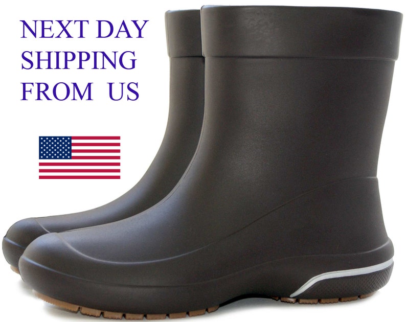 wide calf ankle rain boots