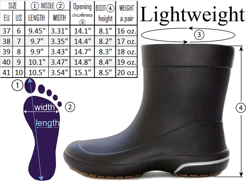 garden boots wide width