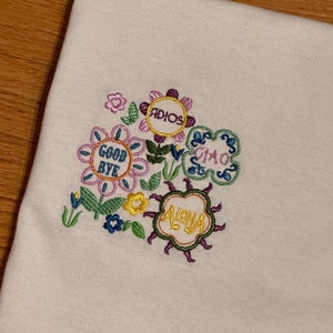 Small World Good Bye Embroidered T Shirt and Sweater - Disney Embroidered T Shirt and Sweater - Disney T Shirt - Disney Sweater
