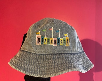 Disneyland Bucket Hat | Disney Inspired Bucket Hat | Disney Hat | Embroidered Bucket Hat