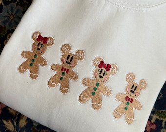 Mickey and Minnie Gingerbread Sweater - Disney Christmas Sweater - Disney Christmas Sweatshirt - Disney Christmas