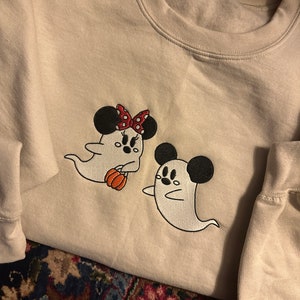 Mickey und Minnie Ghost Disney Halloween Pullover - Disney Pullover - Halloween Pullover