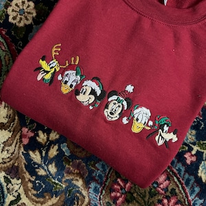 Mickey and Friends Christmas Sweater - Disney Christmas Sweater - Disney Christmas Sweatshirt - Disney Christmas