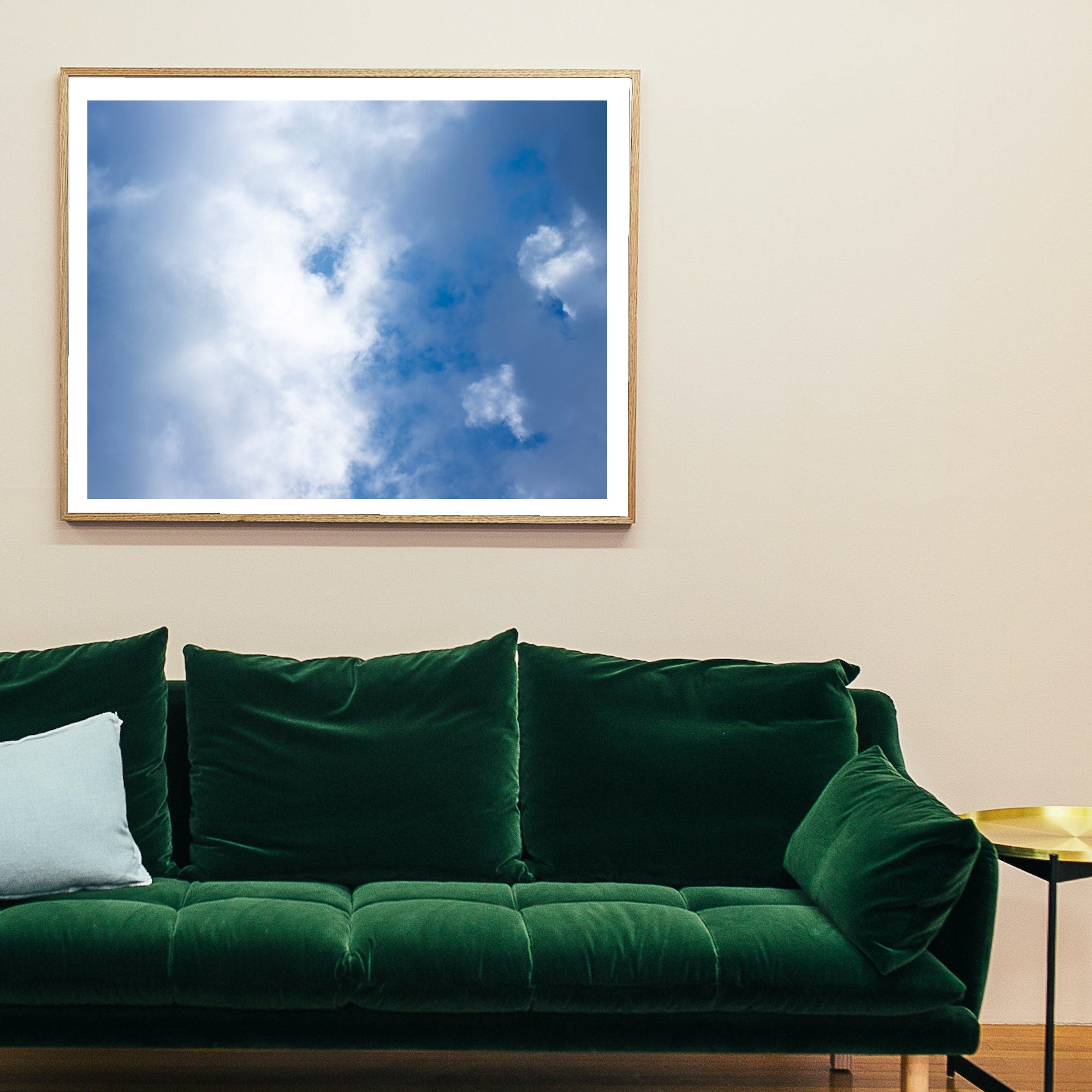 Beautiful Cloud and Blue Sky Art Printing Wall Art Décor Etsy