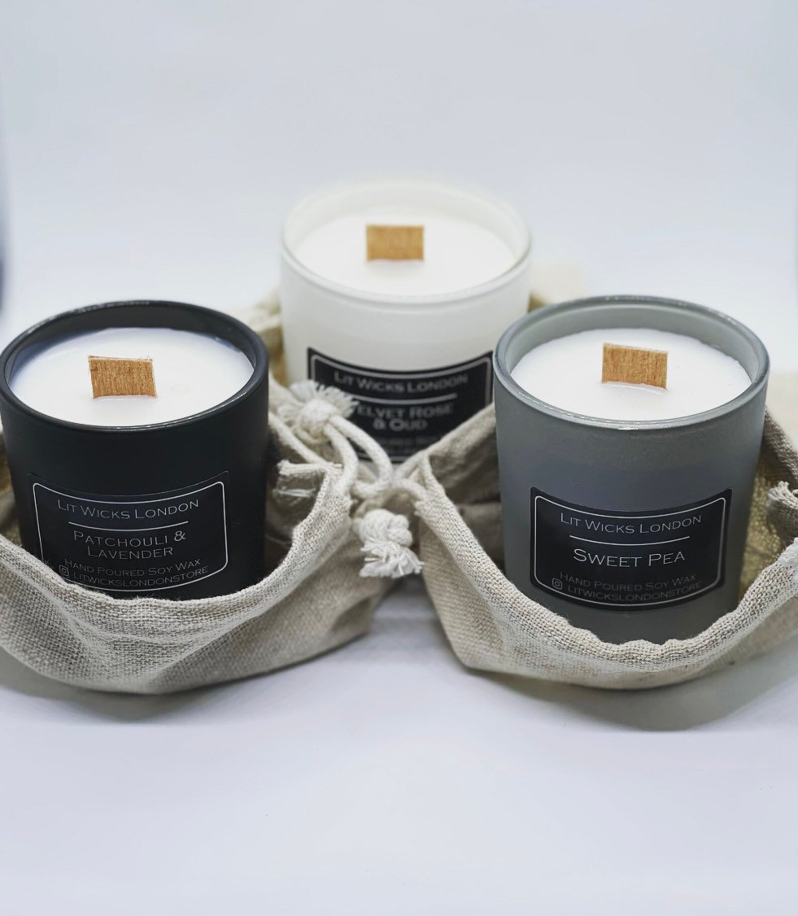 Handmade Wooden Wick Soy Wax Vegan Candle 9cl Votive Matte Etsy