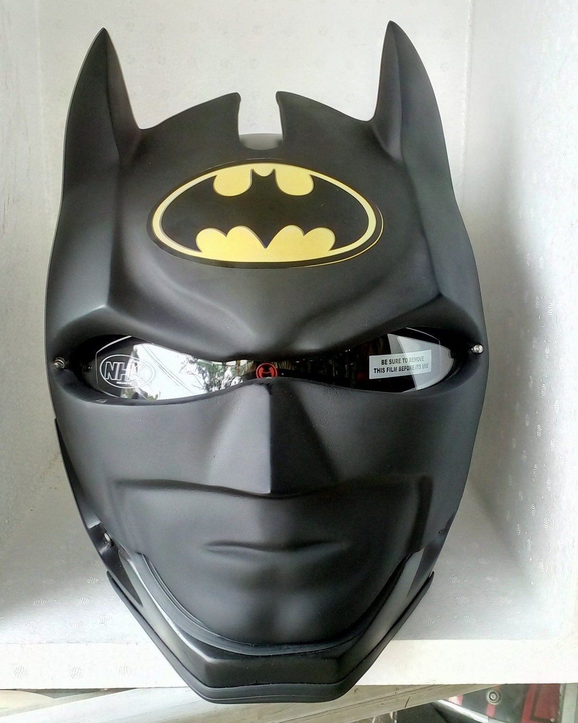 Helmet Classic batman Motorcycle Dot& ECE logo bat Etsy