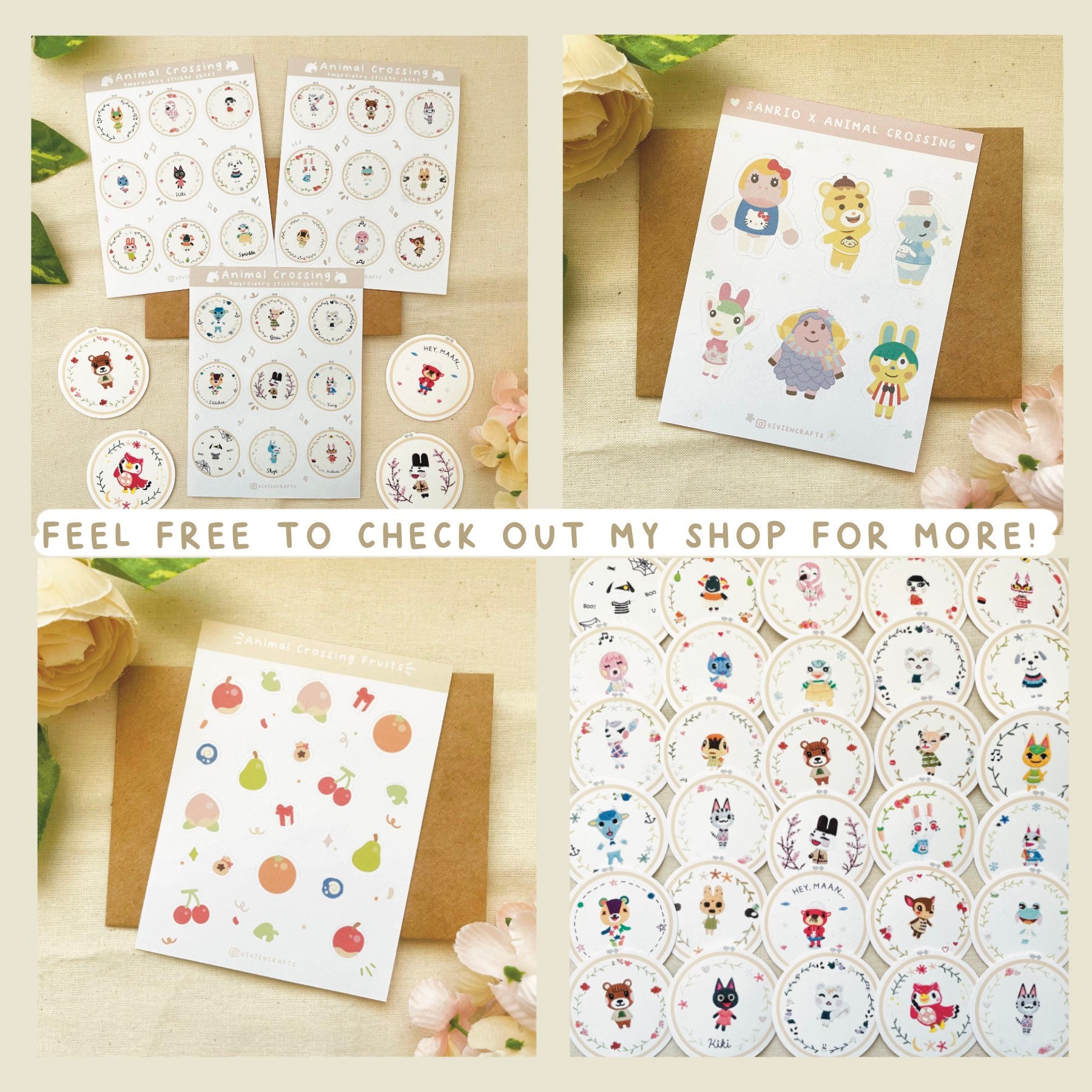 Custom Animal Crossing Embroidery | Etsy